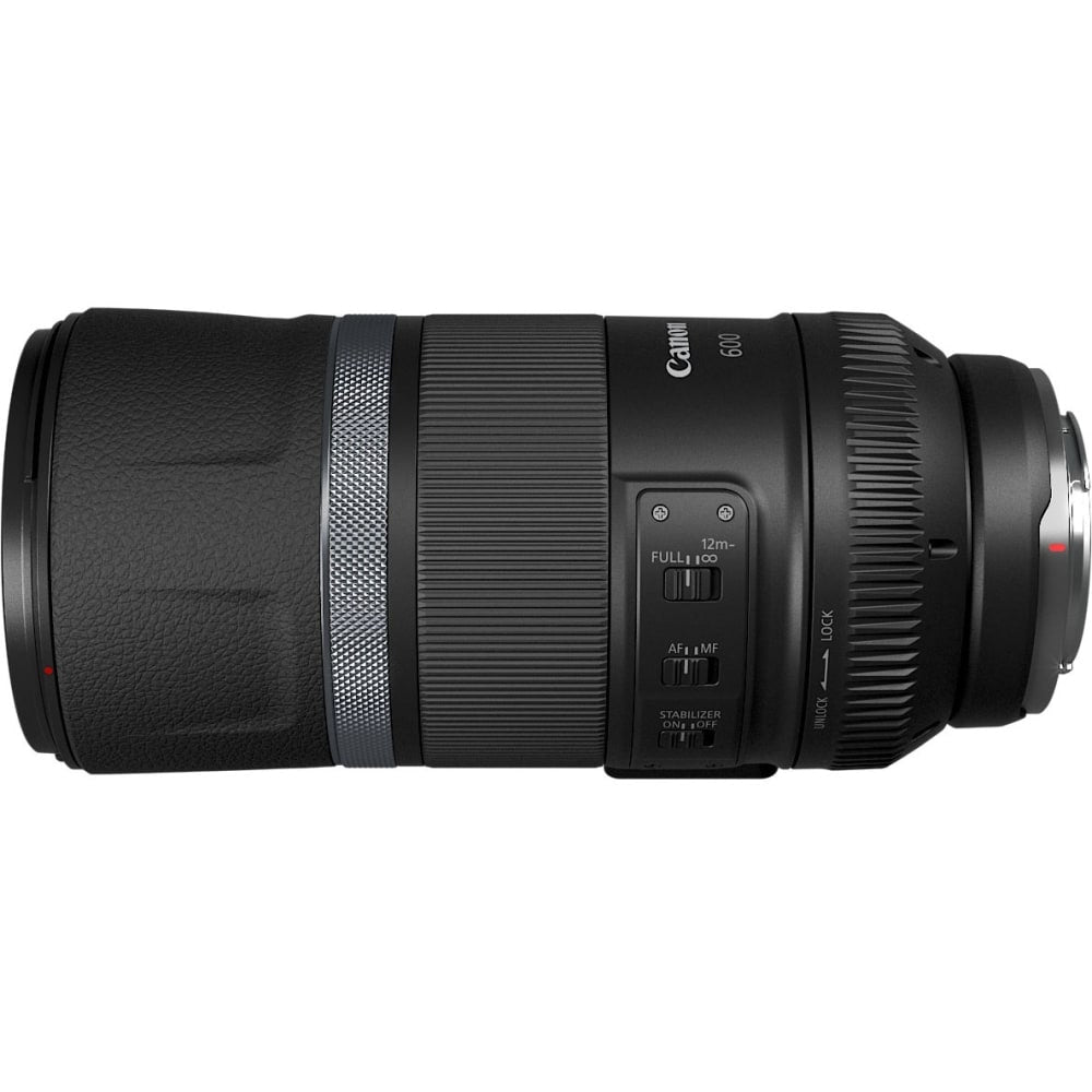 Canon - 600 mmf/11 - Super Telephoto Fixed Lens for Canon RF - Designed for Digital Camera - 82 mm Attachment - 0.14x Magnification - Optical IS - 10.6in Length - 3.7in Diameter