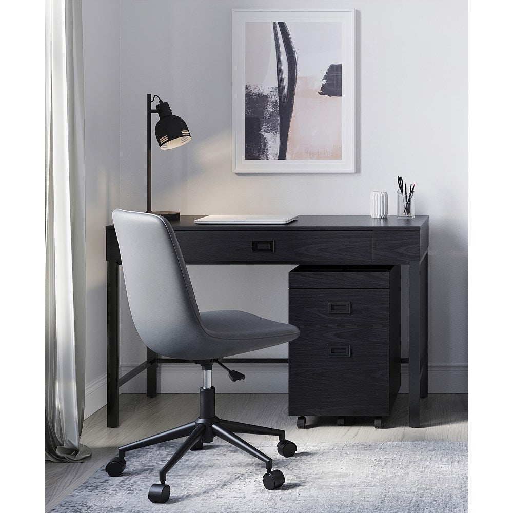 Realspace Brezio 47inW Computer Desk, Black