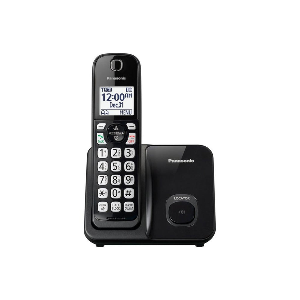 Panasonic DECT 6.0 Cordless Telephone, 1 Handset, KX-TGD510B