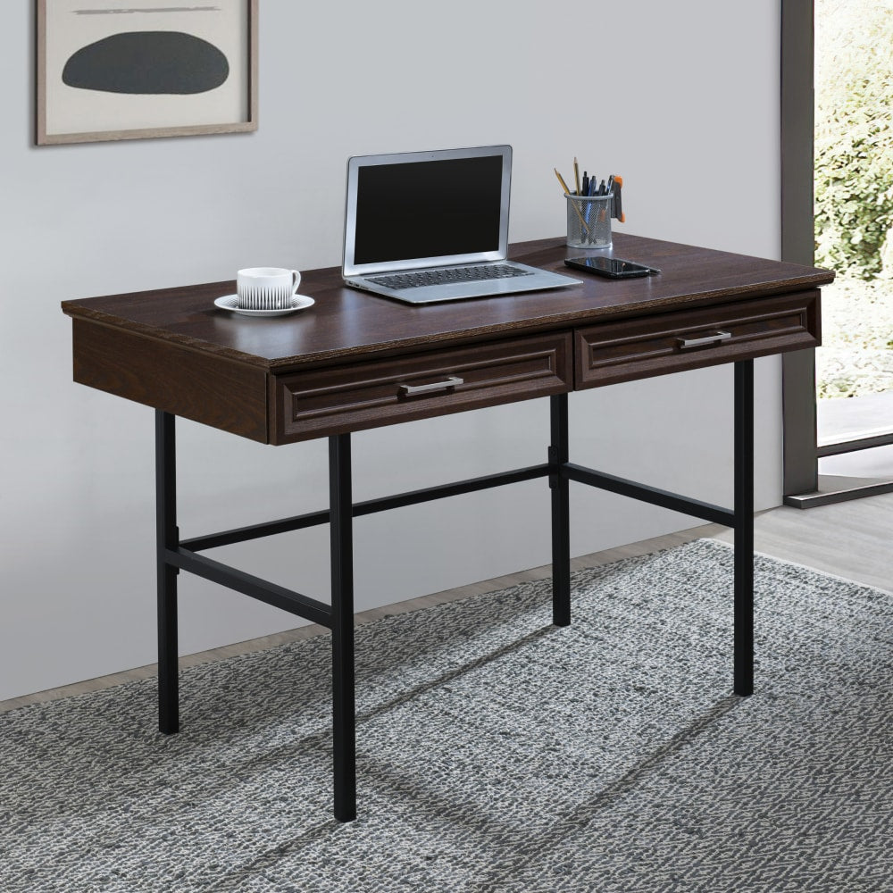 Office Star Jefferson 47inW Writing Desk With Lockdowel Fastening System, Espresso