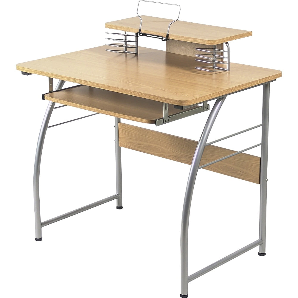 Lorell Multi-Function Computer Desk, Maple