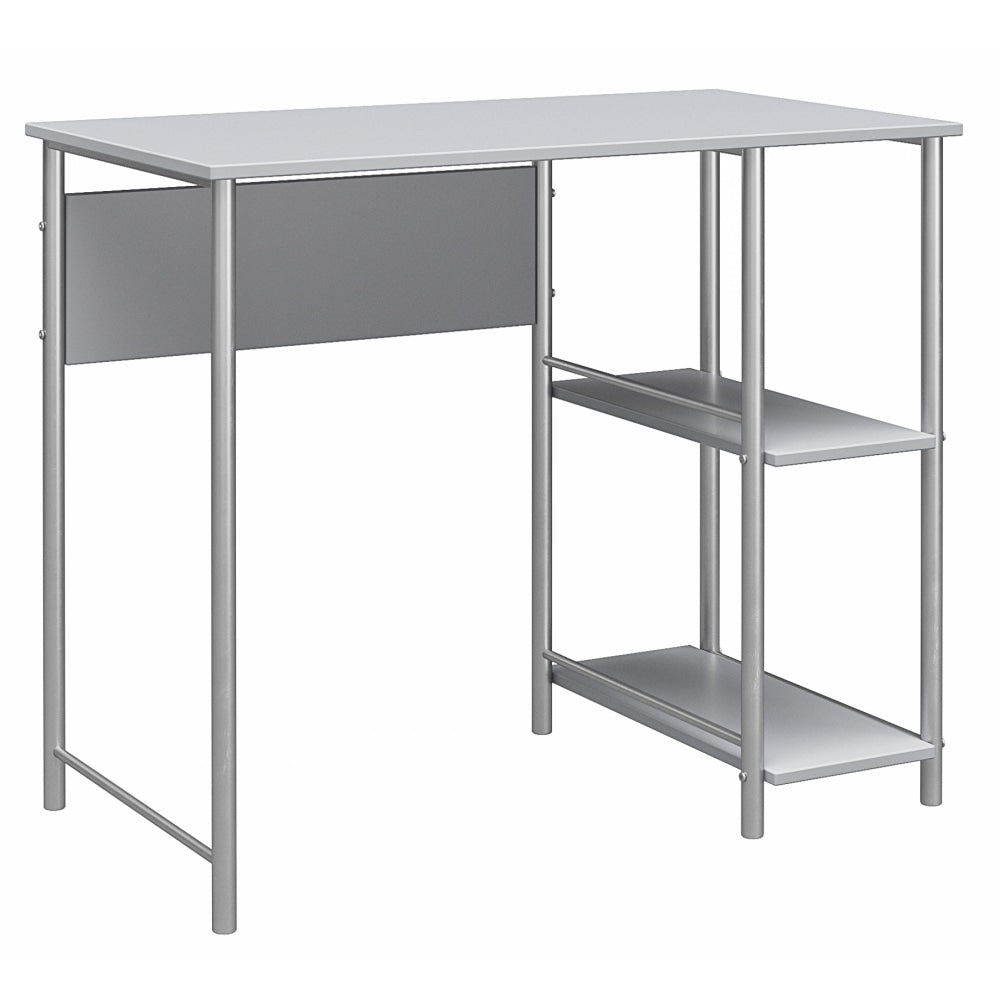 Ameriwood Home Garrett Metal 36inW Student Desk, Gray