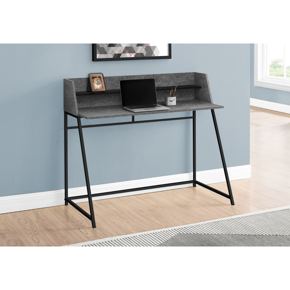 Monarch Specialties Mattie 48inW Computer Desk, Gray/Black