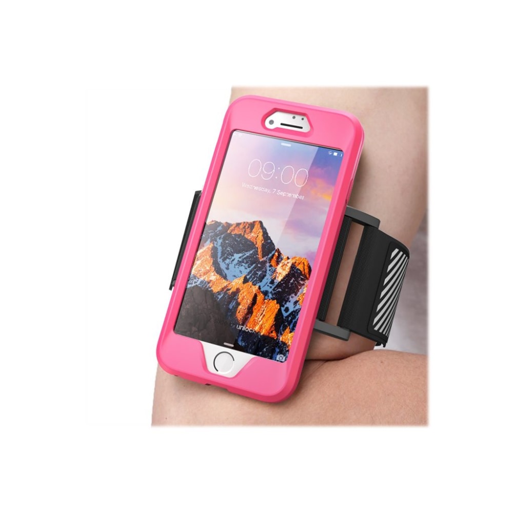 SUPCASE Athletic Armband - Back cover for cell phone - silicone - pink