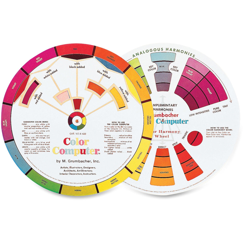 Grumbacher Dual-sided Color wheel - 1 Each