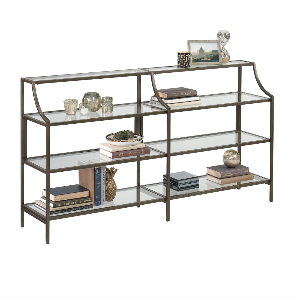 Sauder International Lux Console Table, 32-11/16inH x 59-3/8inW x 13-3/16inD, Bronze