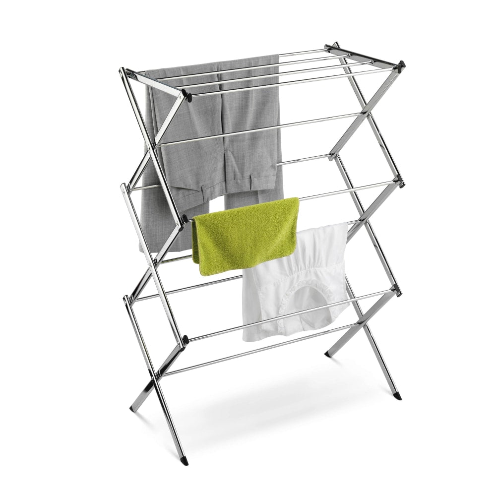 Honey-Can-Do Commercial Drying Rack, 41 1/4inH x 14 1/2inW x 29 1/2inD, Chrome