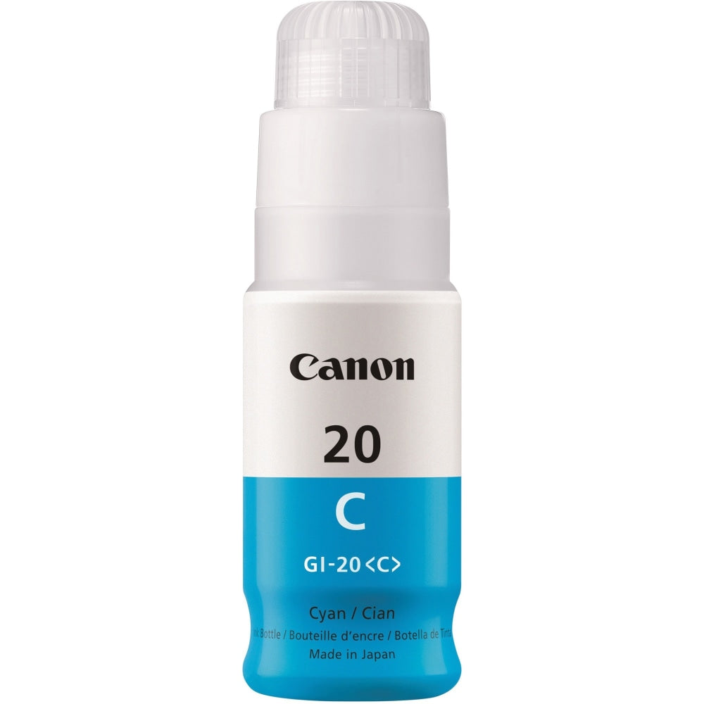 Canon GI-20 MegaTank Ink - Inkjet - Cyan - 1 Each