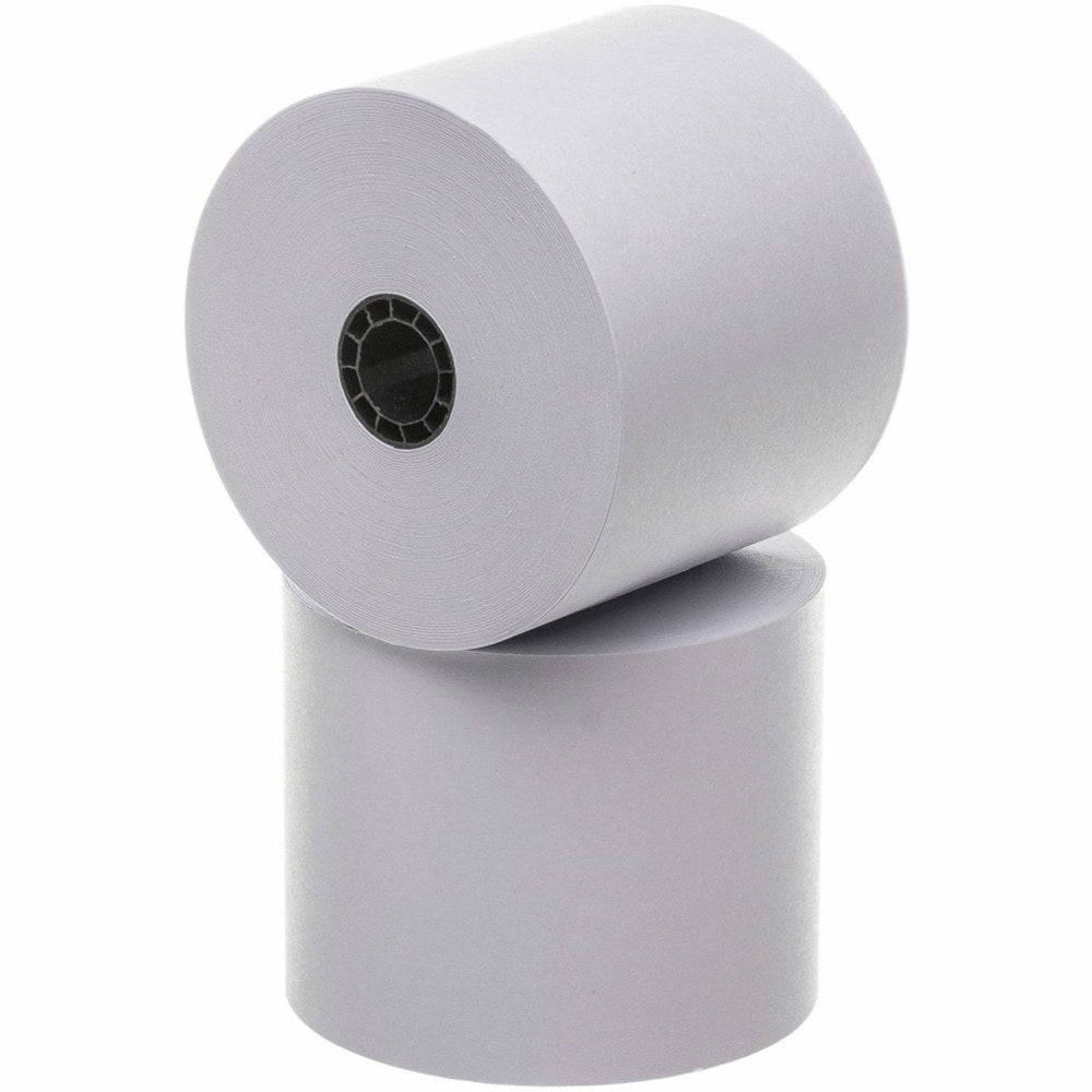 Business Source Single-ply 150ft Machine Paper Rolls - 2 1/4in x 150 ft - 3 / Pack - Sustainable Forestry Initiative (SFI) - Lint-free - White