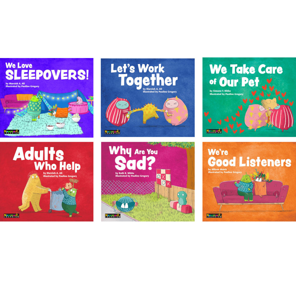 Newmark Learning MySELF Readers, I Build Positive Relationships, Set Of 6 Readers