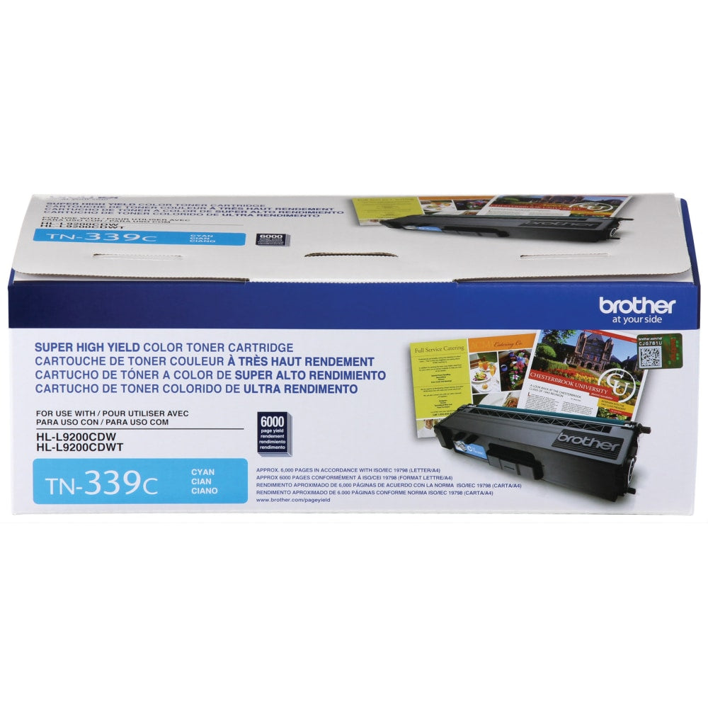 Brother TN-339 Cyan High Yield Toner Cartridge, TN-339C