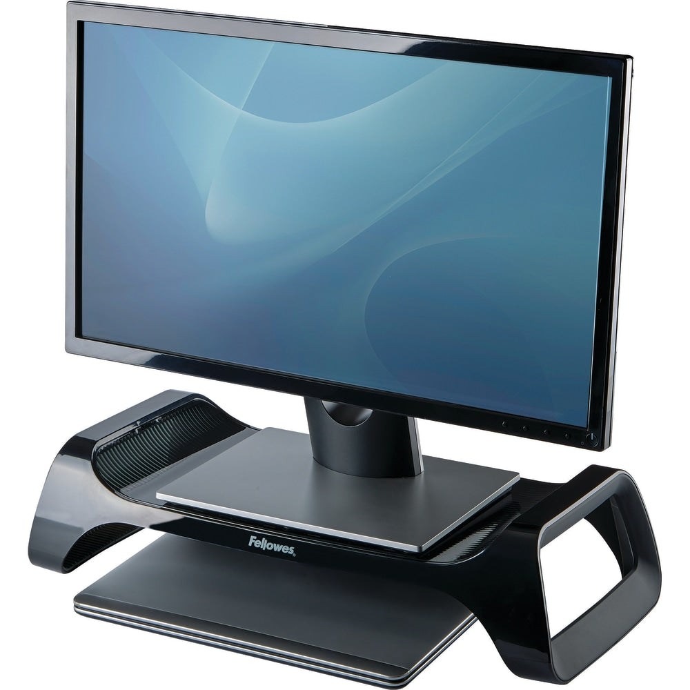 Fellowes I-Spire Series Monitor Lift, 4 7/8inH x 20inW x 8 7/8inD, Black