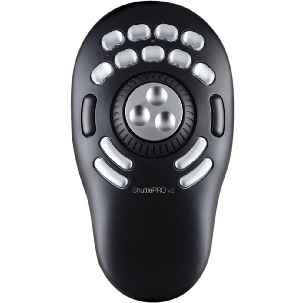 Contour ShuttlePro v2 Multimedia Controller - Black - USB - Jog Dial - 15 Button(s)