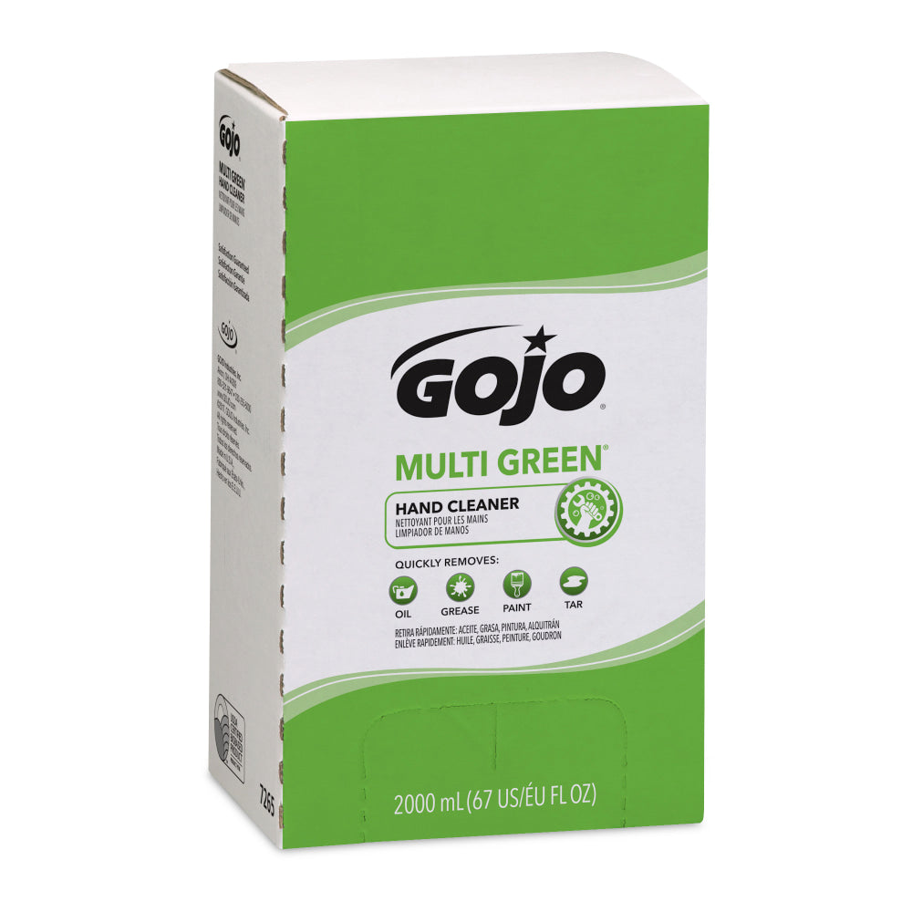 GOJO Multi Green Gel Hand Soap Cleaner, Citrus Scent, 67.63 Oz, Carton Of 4 Bottles