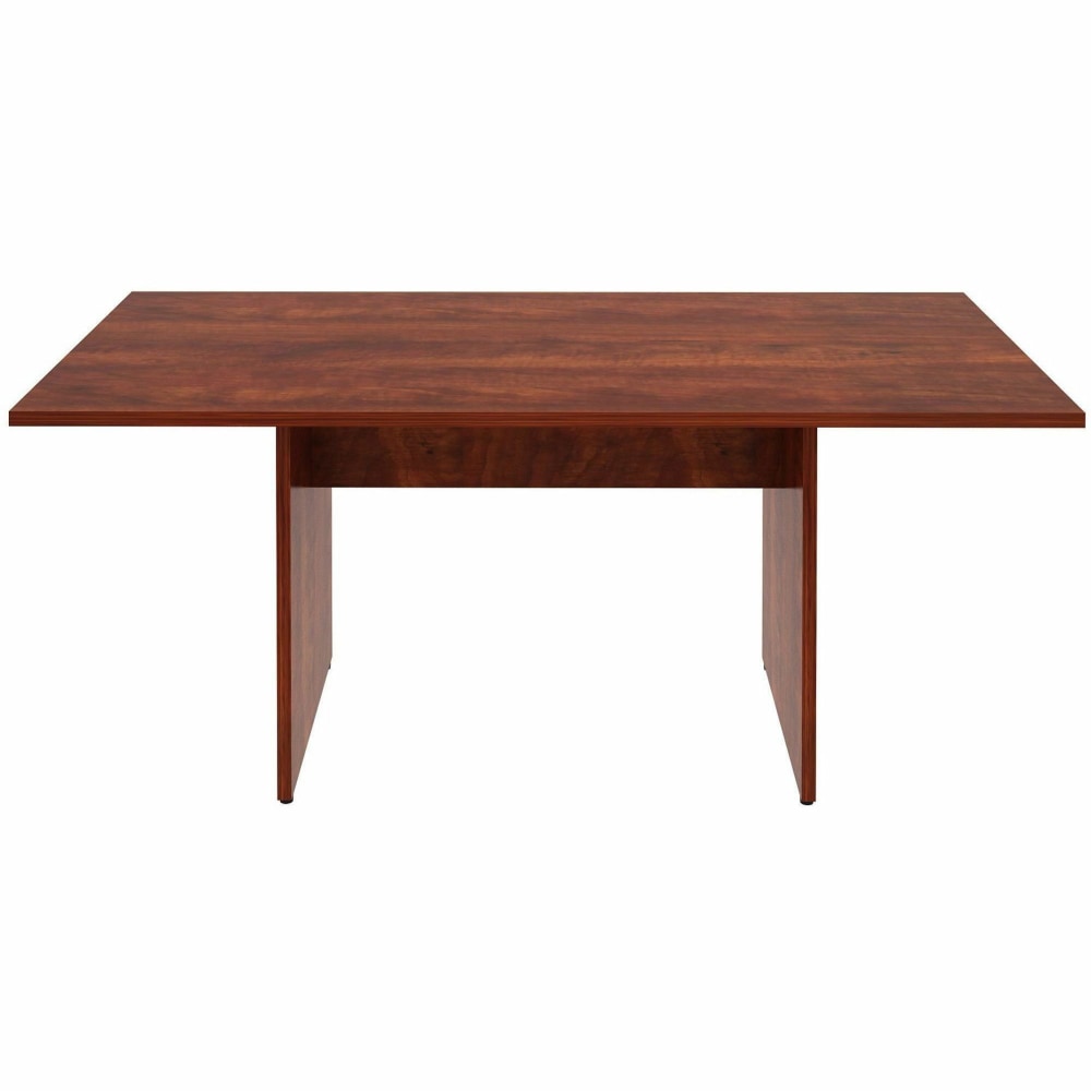 Lorell Essentials Laminate Rectangle Conference Table, 29-1/2inH x 72inW x 36inD, Cherry