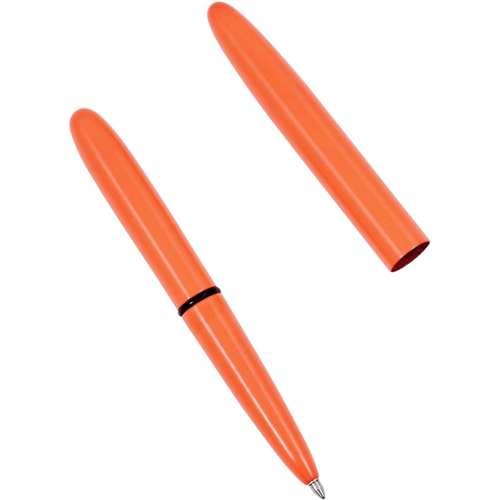 Rite In The Rain All-Weather Pens, Bullet Point, 0.7 mm, Blaze Orange Barrel, Black Ink, Pack Of 6 Pens