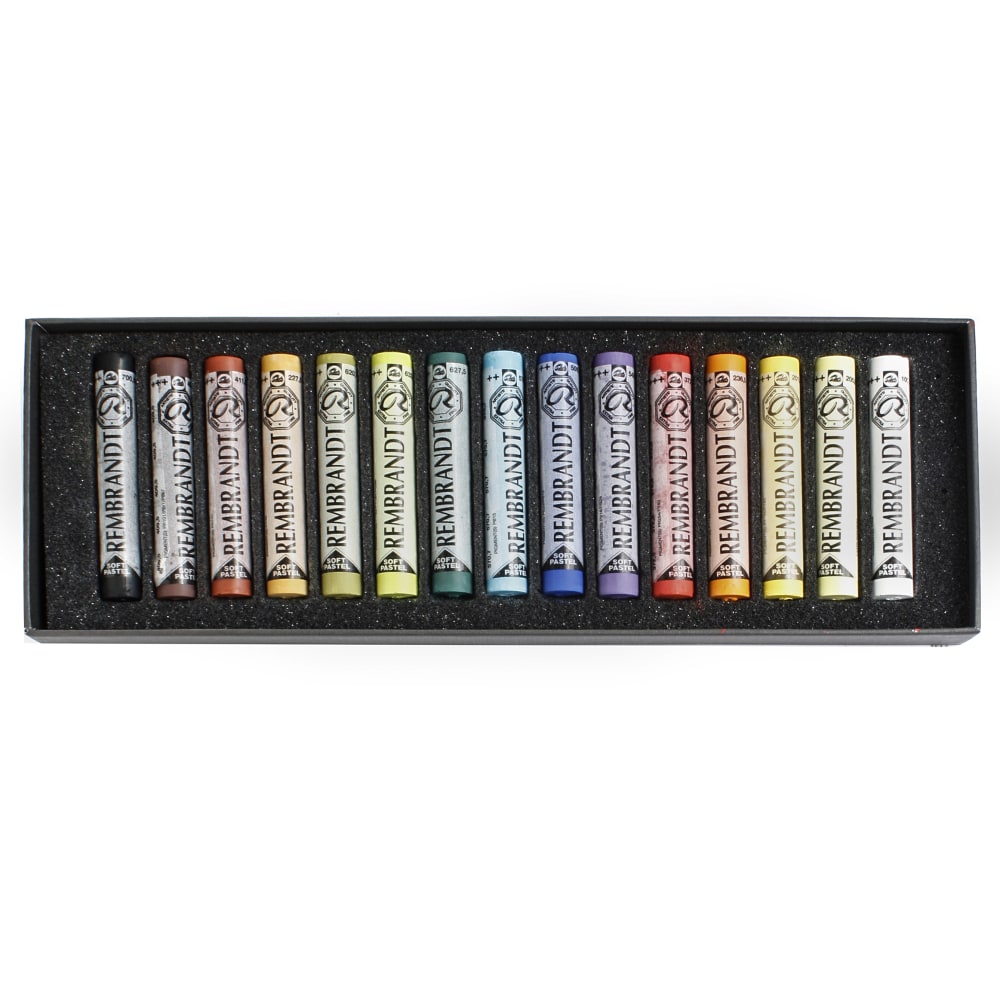 Rembrandt Soft Pastels, Full-Size, Assorted, Set Of 15