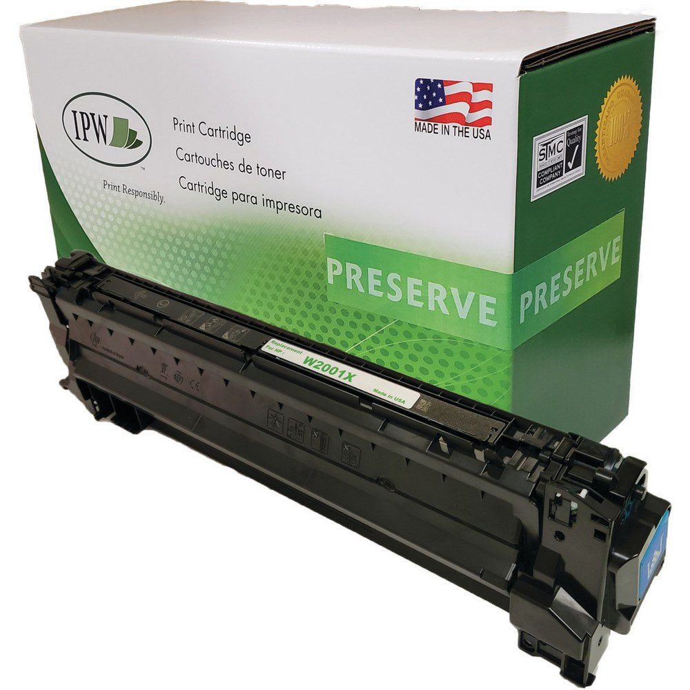 IPW Preserve Remanufactured Cyan High Yield Toner Cartridge Replacement For HP W2001X, W2001XR-ODP