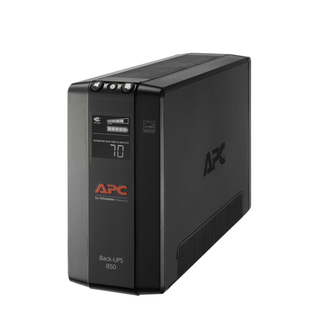 APC Back-UPS Pro BX Compact Tower Uninterruptible Power Supply, 8 Outlets, 850VA/510 Watts, BX850M