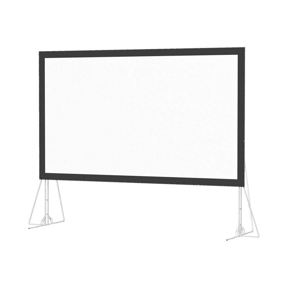 Da-Lite Fast-Fold Truss HDTV - Projection screen with legs - rear - 220in (220.1 in) - 16:9 - Dual Vision - black