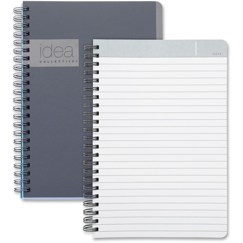 TOPS Idea Collective Twin Wirebound Professional Notebook, 5in x 8in, Gray