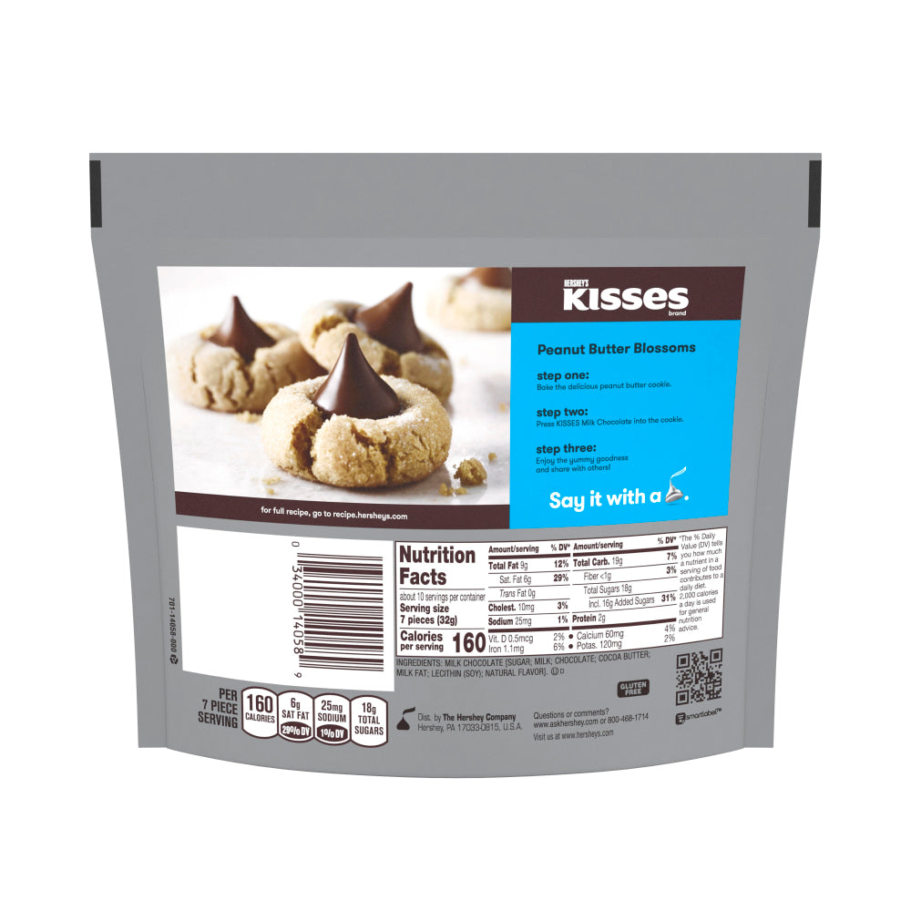 Hersheys Kisses Milk Chocolate Candy, 10.8 Oz, Pack Of 3 Bags