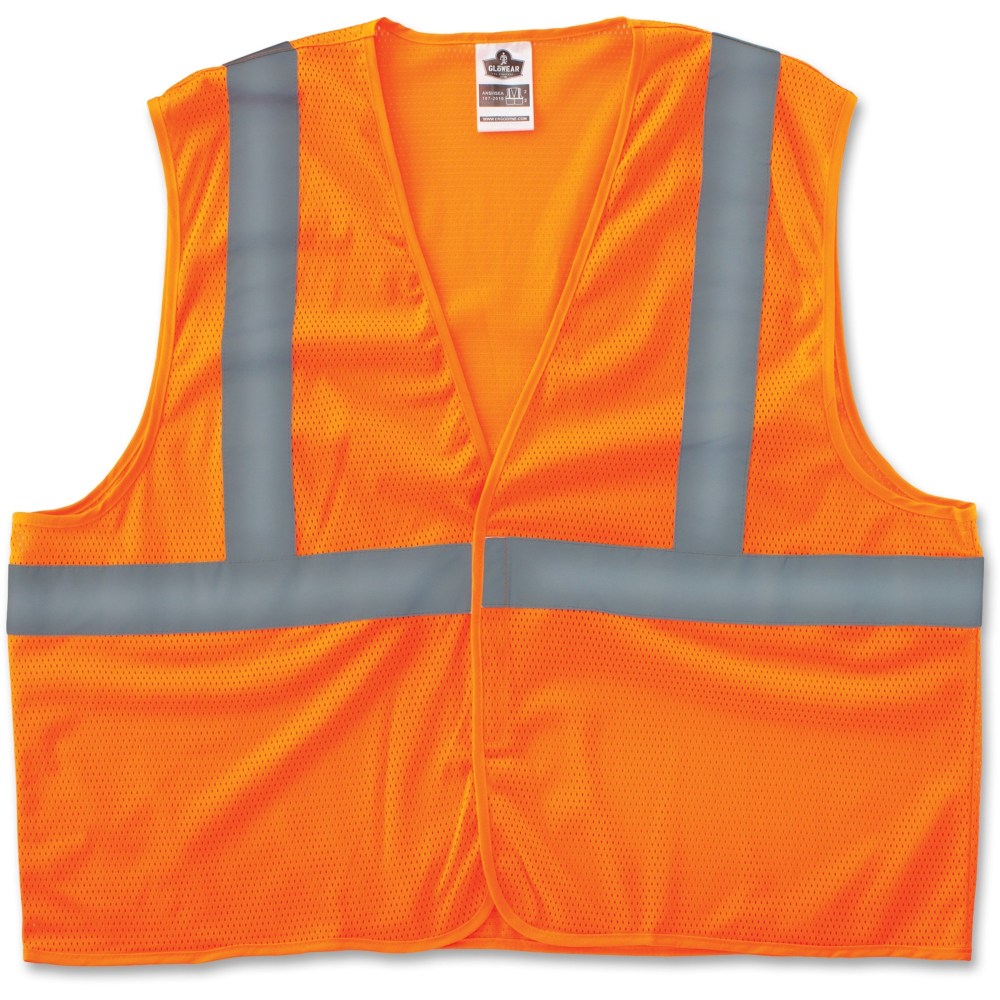 GloWear 8205HL L/XL Orange Type R Class 2 Super Econo Mesh Vest