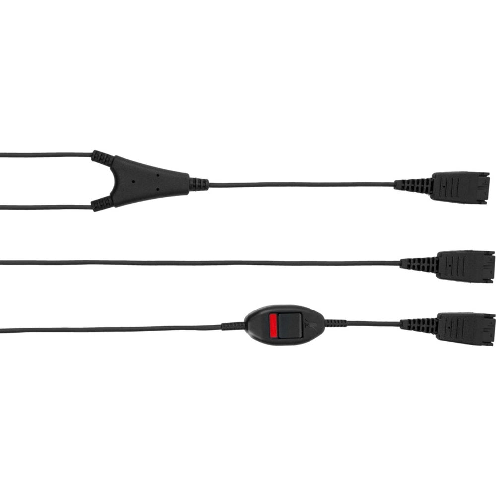 Jabra Quick Disconnect Phone Cable - Quick Disconnect Phone Cable for Microphone, Headset, Phone - First End: 1 x Quick Disconnect Phone - Second End: 2 x Quick Disconnect Phone - Black