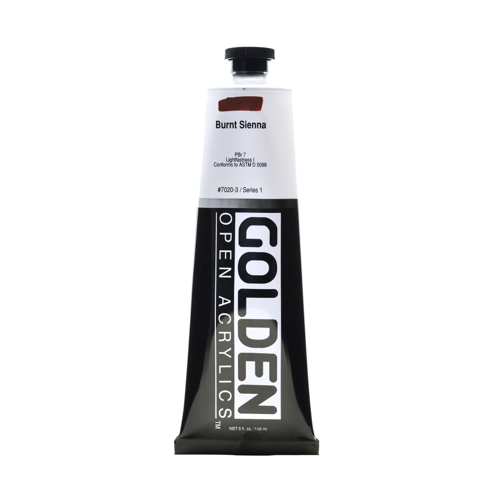 Golden OPEN Acrylic Paint, 5 Oz Tube, Burnt Sienna