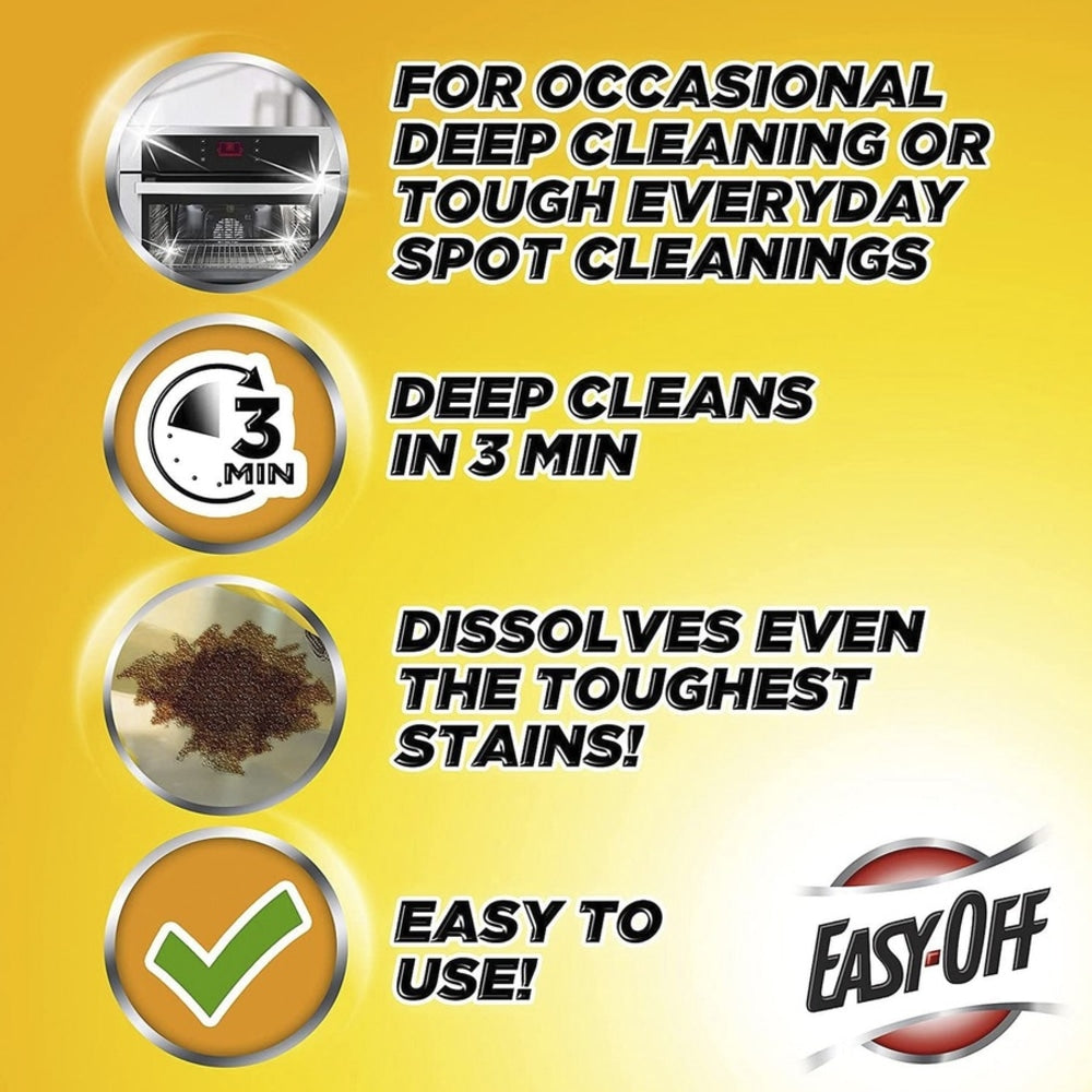 Easy-Off Heavy Duty Oven Cleaner - Liquid - 14.5 fl oz (0.5 quart) - Fresh Scent - 6 / Carton - White