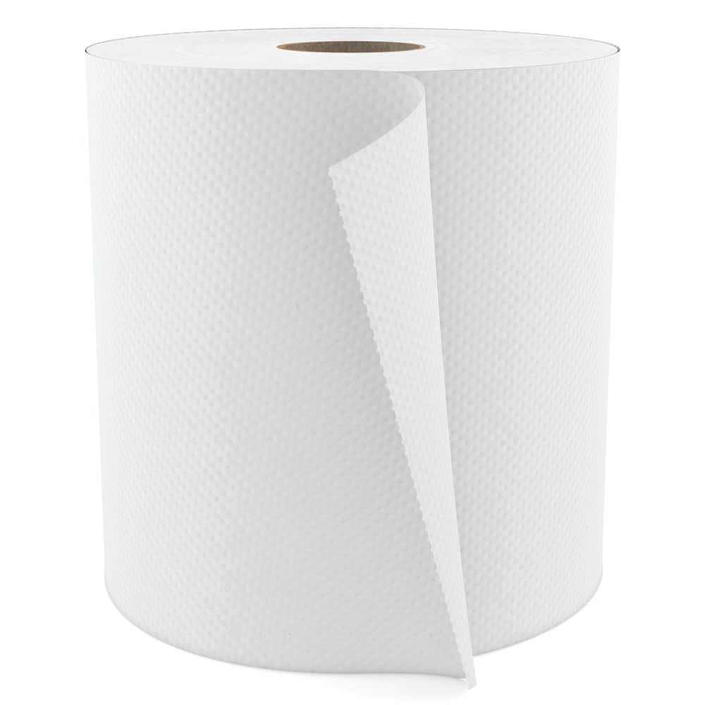 Highmark Hardwound 1-Ply Paper Towels, 800ft Per Roll, Pack Of 6 Rolls