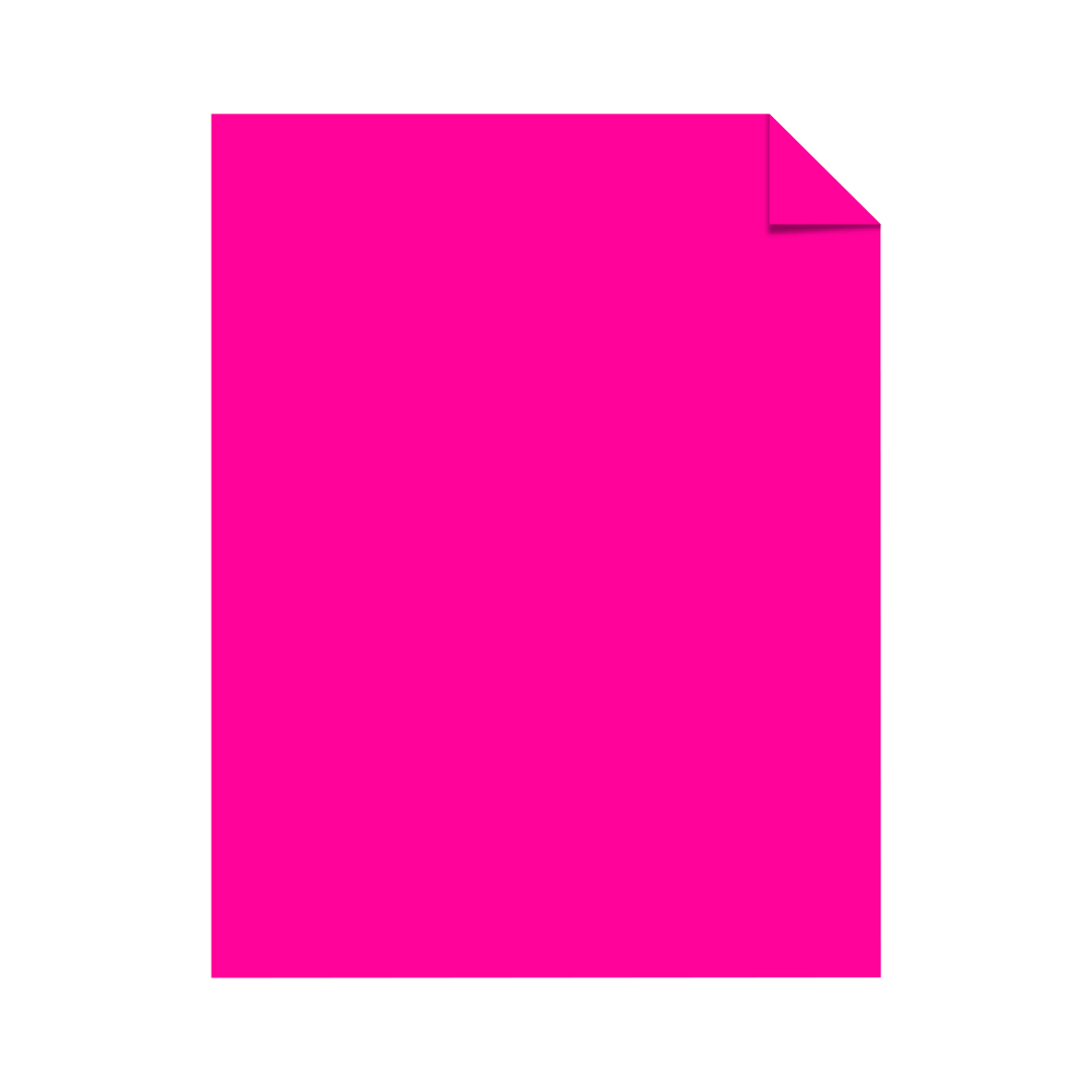 Astrobrights Color Multi-Use Printer & Copy Paper, Fireball Fuchsia, Letter (8.5in x 11in), 500 Sheets Per Ream, 24 Lb, 94 Brightness