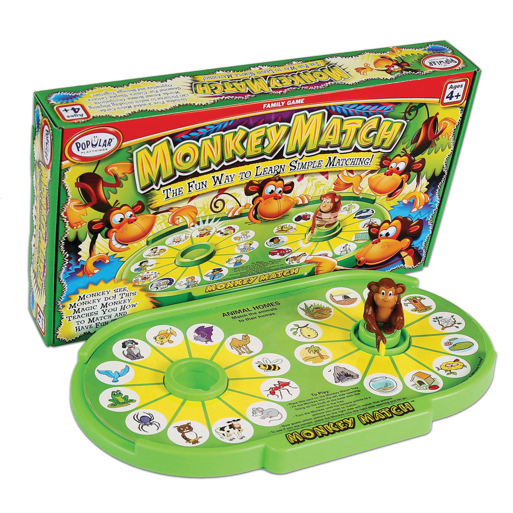 Popular Playthings Monkey Match Game, Grades Pre-K-1