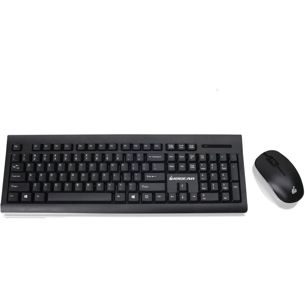 IOGEAR Long range wireless keyboard and mouse combo - USB Wireless RF - USB Wireless RF Mouse - AAA, AA - Compatible with Computer for Windows, Mac OS - 1