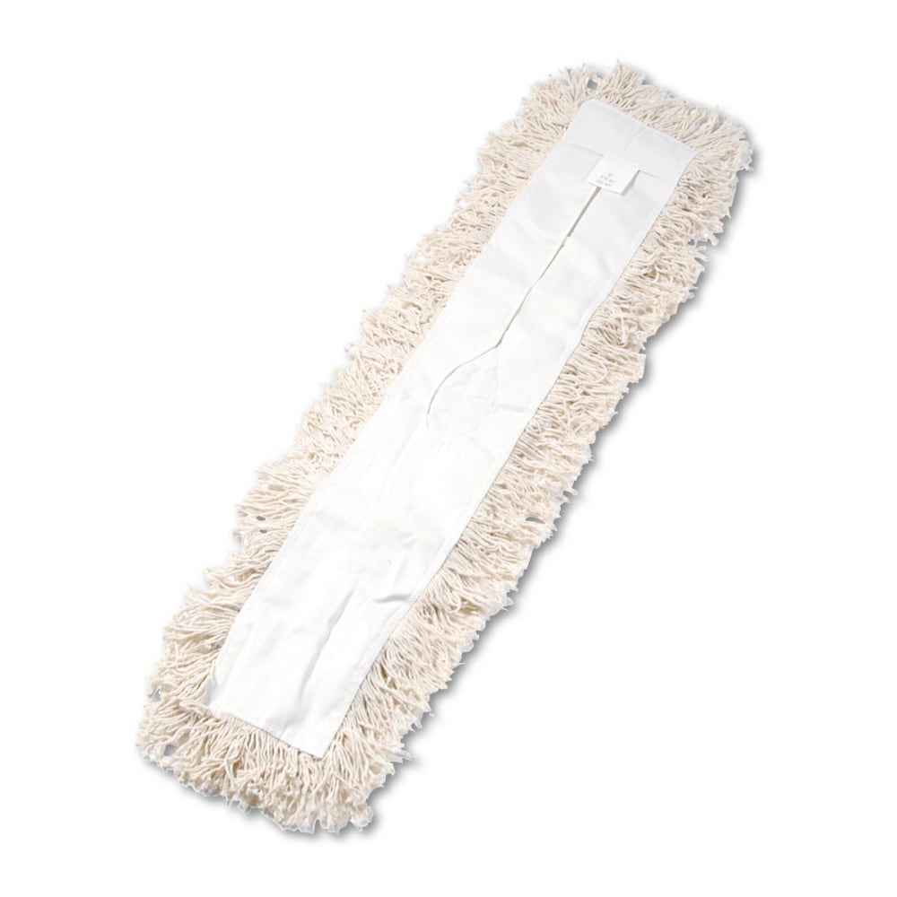 Boardwalk Industrial Cotton Dust Mop Head, White