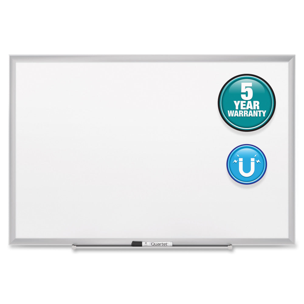 Quartet Classic Magnetic Dry-Erase Whiteboard, 36in x 48in, Aluminum Frame With Silver Finish