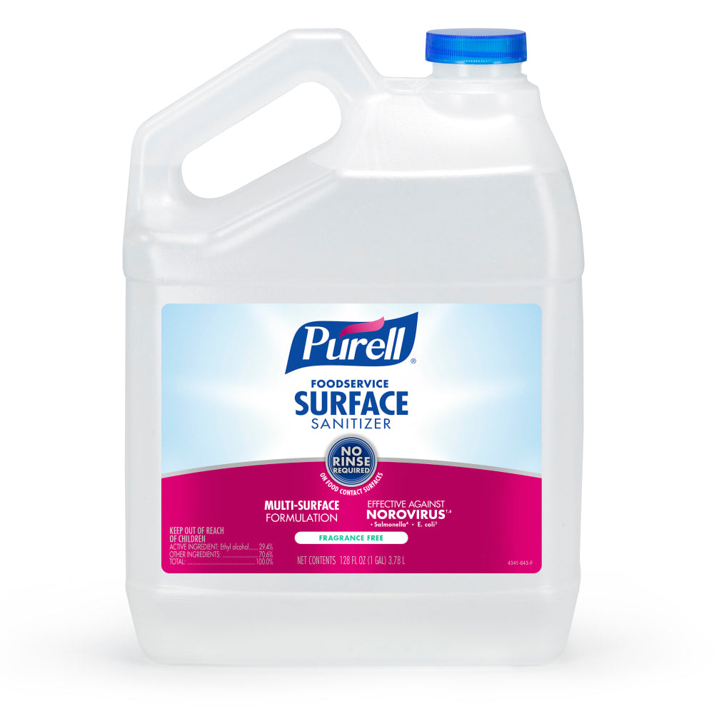 Purell Food Service Surface Sanitizer Refill, Unscented, 128 Oz Bottle