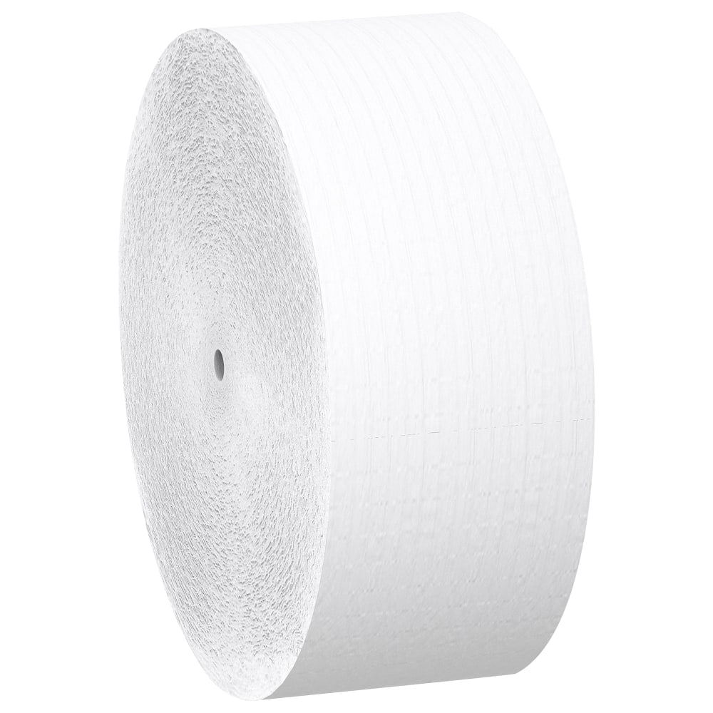 Scott Coreless High-Capacity Jumbo Roll Toilet Paper - 1 Ply - 3.78in x 2300 ft - 9in Roll Diameter - White - Fiber - 12 / Carton