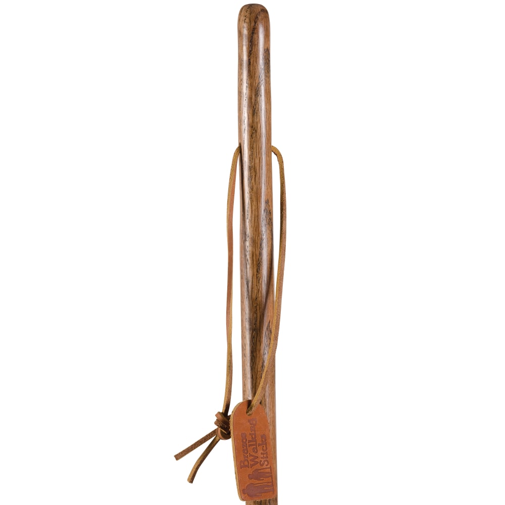 Brazos Walking Sticks Twisted Oak Wood Walking Stick, 55in, Brown