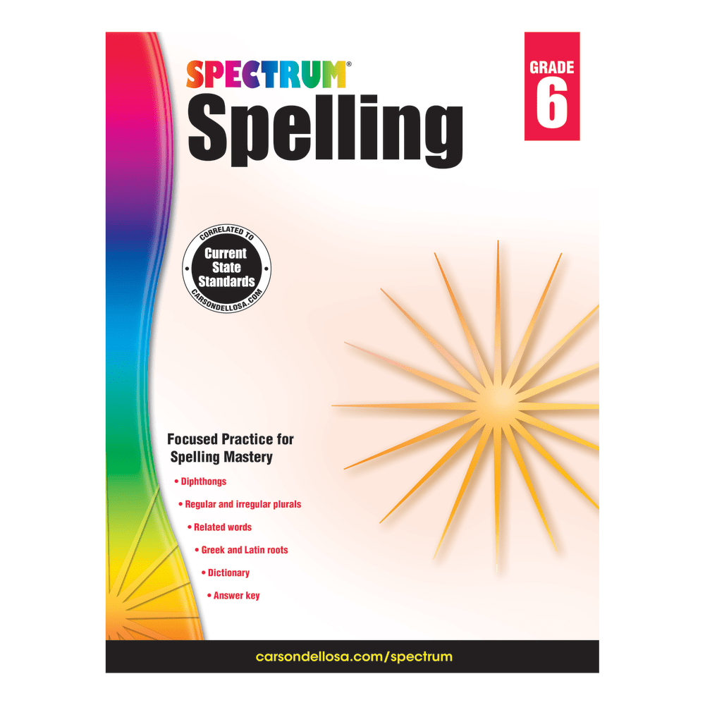 Spectrum Spelling, Grade 6