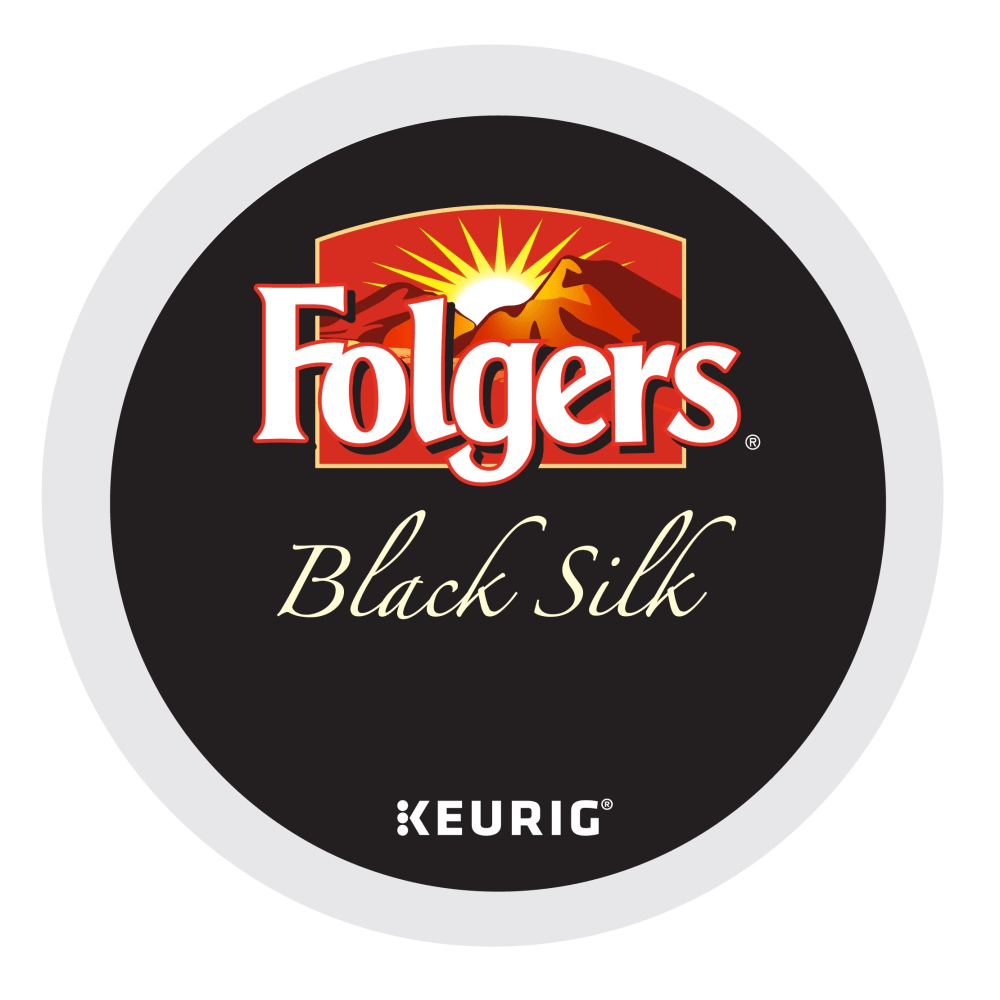 Folgers Single-Serve Coffee K-Cup Pods, Black Silk, Carton Of 24