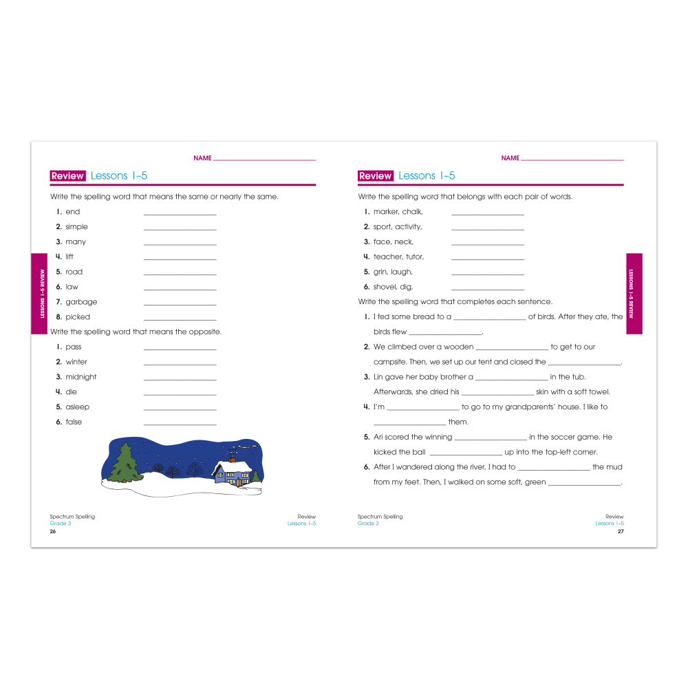 Spectrum Spelling, Grade 3