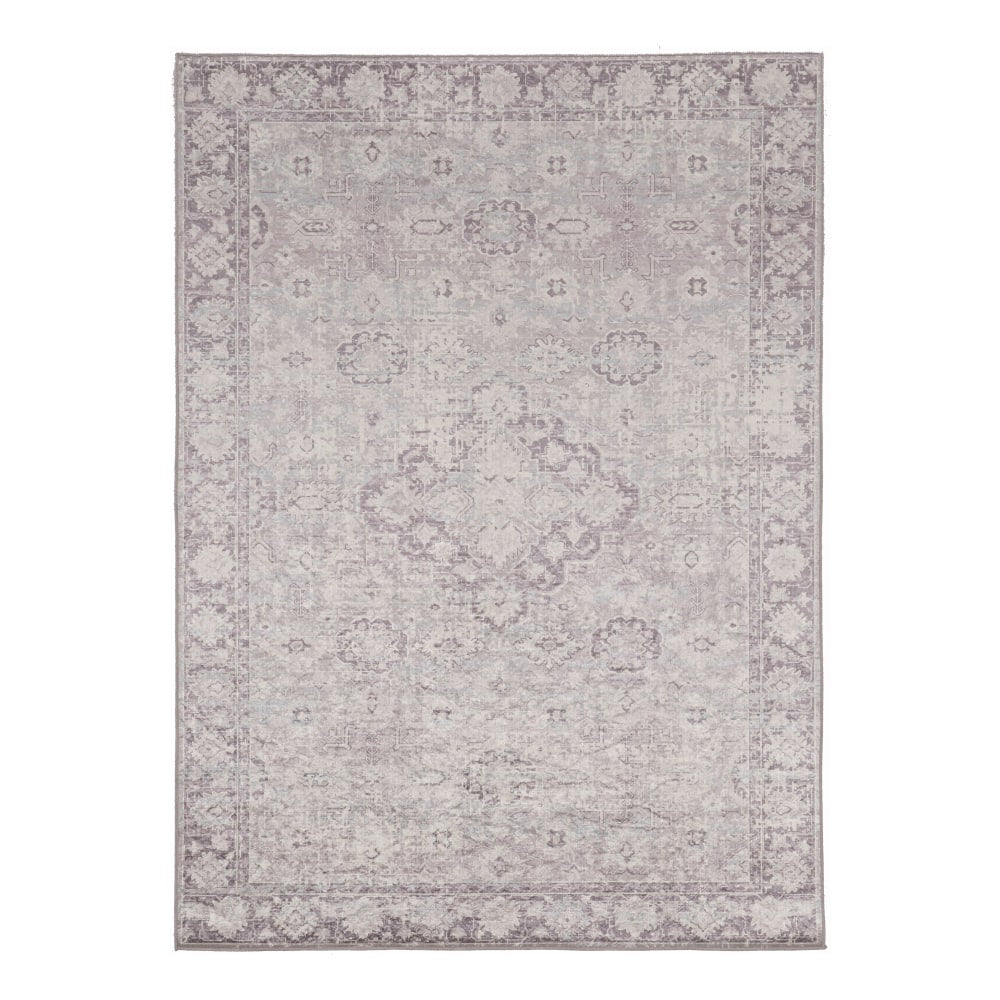 Linon Innova Area Rug, 5-29/50ft x 9-29/50ft, Goin Ivory/Thistle