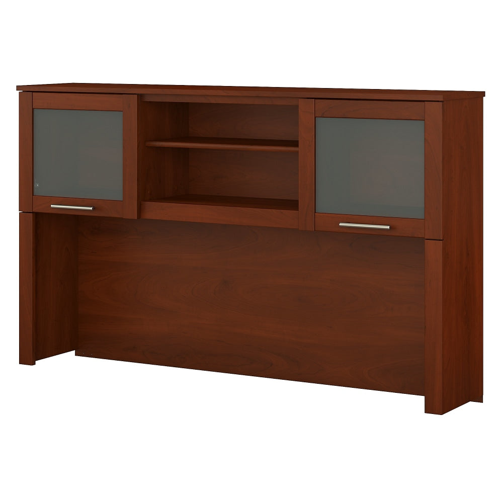 Bush Furniture Somerset 60inW L Shaped Desk Hutch, Hansen Cherry, Standard Delivery