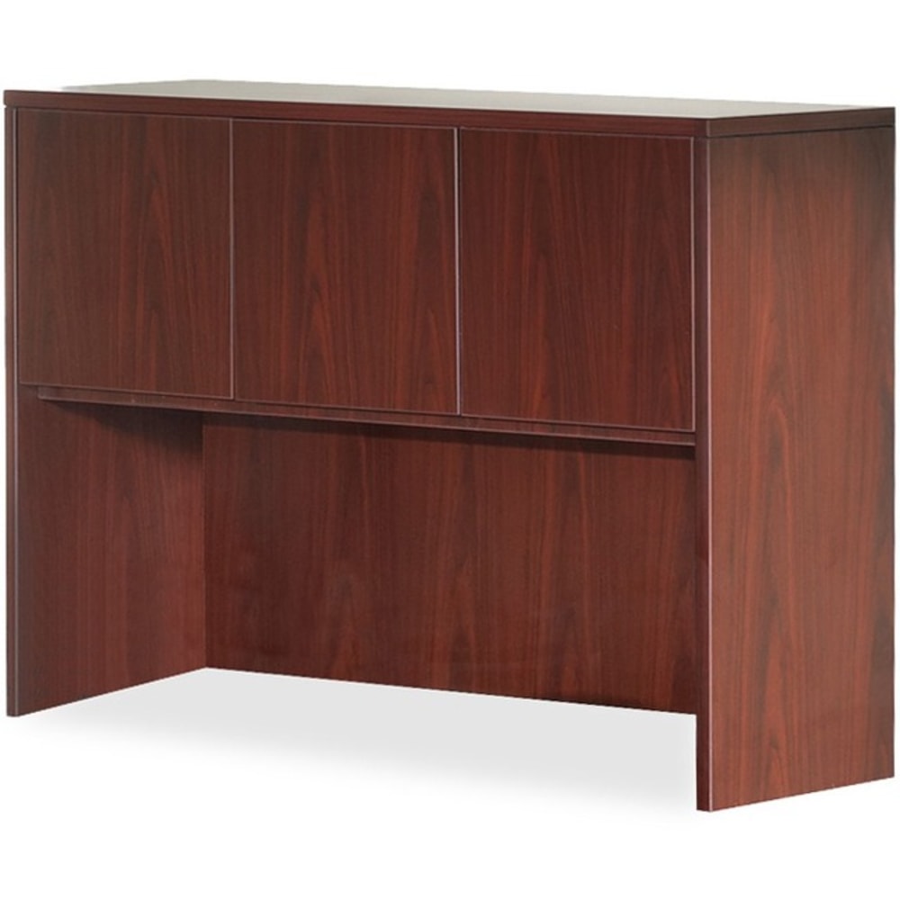 Lorell Essentials Series Hutch, 60inW, Mahogany