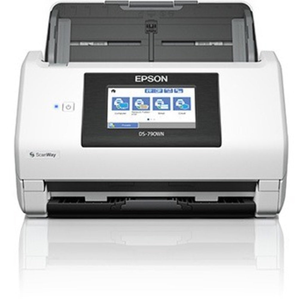 Epson DS-790WN Cordless Large Format ADF Scanner - 600 dpi Optical - 32-bit Color - 24-bit Grayscale - 45 ppm (Mono) - 45 ppm (Color) - PC Free Scanning - Duplex Scanning - USB