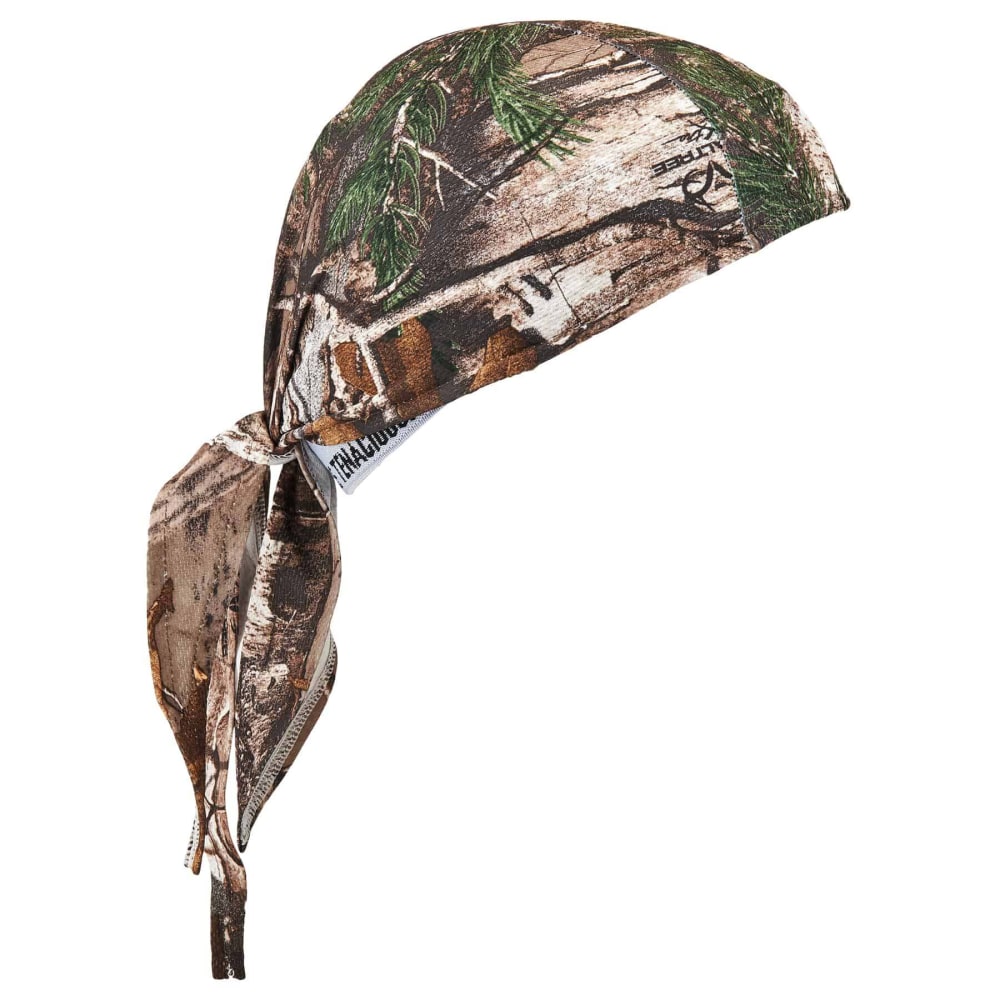 Ergodyne Chill-Its 6615 High-Performance Dew Rags, Realtree Xtra, Pack Of 6 Dew Rags