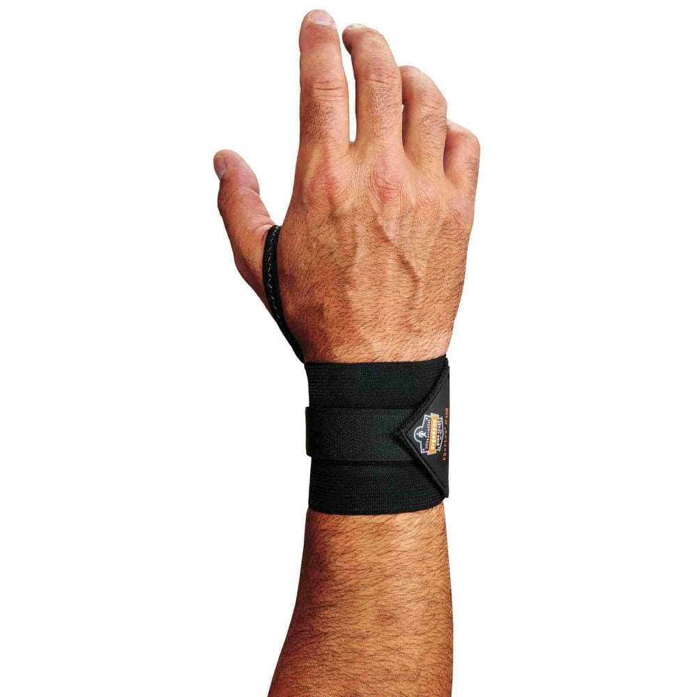 Ergodyne ProFlex 420 Supports, Wrist, Large/XL, Black, Pack Of 6 Supports