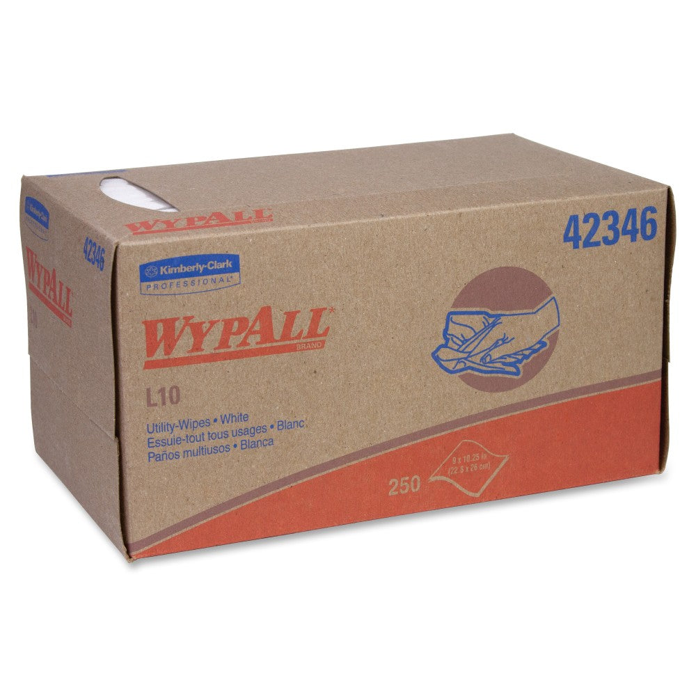 Wypall L10 Utility Wipes, 9in x 10 1/4in, Pack Of 24