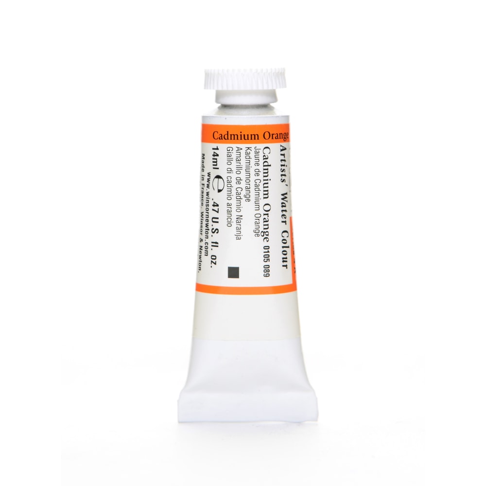 Winsor & Newton Professional Watercolors, 14 mL, Cadmium Orange, 89